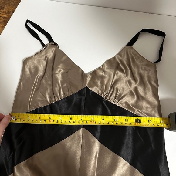 Like New - BCBGMaxAzria Silk Chevron Slip Dress - Picture 7 of 7